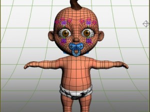 baby jake cartoon rigged 3D Модель