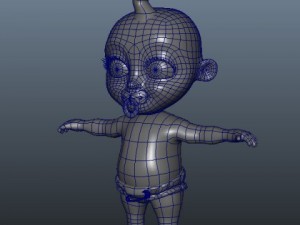 baby jake cartoon rigged 3D Модель
