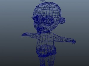 baby jake cartoon rigged 3D Модель