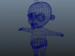 beb&ecirc; jake cartoon manipulado Modelo 3D