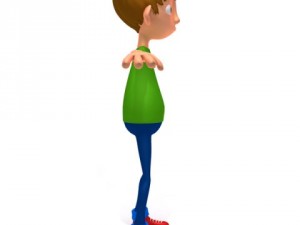 ronnie cartoon guy rigged 3D Модель