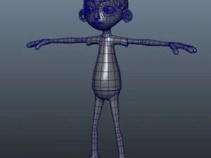 ronnie cartoon guy rigged 3D Model