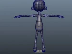 ronnie cartoon guy rigged 3D Model