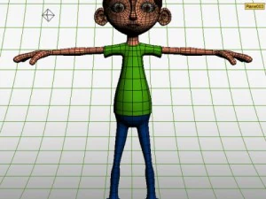 ronnie cartoon guy rigged 3D Model