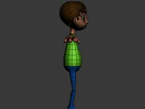 ronnie cartoon guy rigged 3D Model