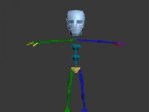 ronnie cartoon guy rigged 3D Model
