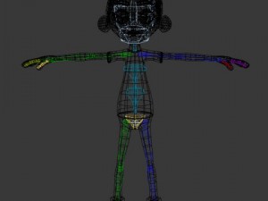 ronnie cartoon guy rigged 3D Модель