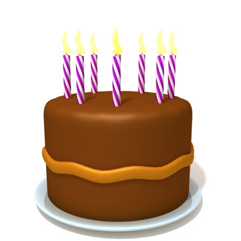 birthday cake 03 3D Model .c4d .max .obj .3ds .fbx .stl .blend 