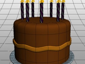 birthday cake 03 3D Model