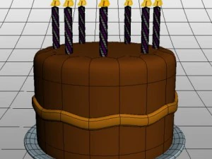 birthday cake 03 3D Model