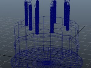 birthday cake 03 3D Model
