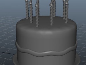 birthday cake 03 3D Model