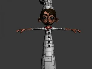 chef cartoon 02 3D Model