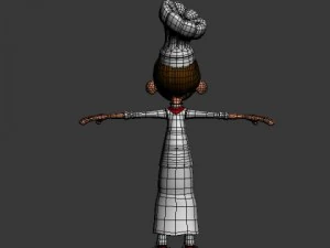 chef cartoon 02 3D Model