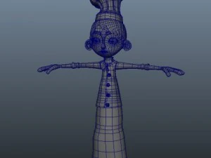 chef cartoon 02 3D Model