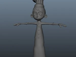 chef cartoon 02 3D Model
