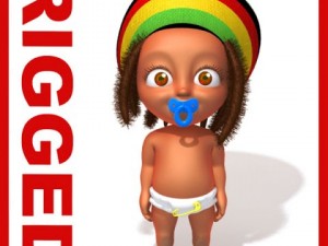 baby jake rastafarian rigged 3D-Modell