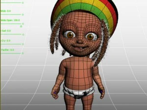 baby jake rastafarian rigged 3D Model
