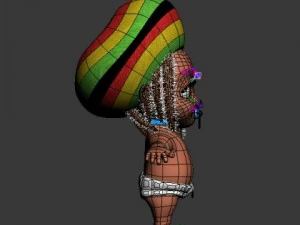 baby jake rastafarian rigged 3D Model