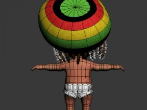 baby jake rastafarian rigged 3D Model