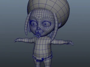 baby jake rastafarian rigged 3D Model