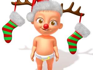 Baby Jake Christmas truccato Modello 3D