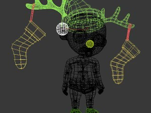baby jake christmas rigged 3D Model
