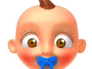 baby jake christmas rigged 3D Model