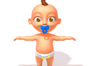baby jake christmas rigged Model 3D