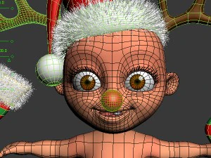 baby jake christmas rigged 3D Model