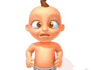 baby jake christmas rigged 3D Model