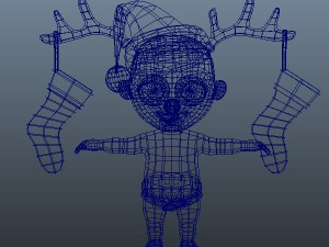 baby jake christmas rigged Model 3D