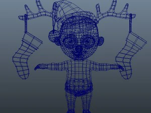 baby jake christmas rigged 3D Model