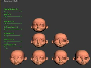 baby jake christmas rigged 3D Model