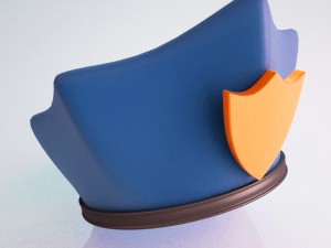 police hat 3D-Modell