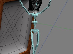 ballerina music box rigged 3Dモデル