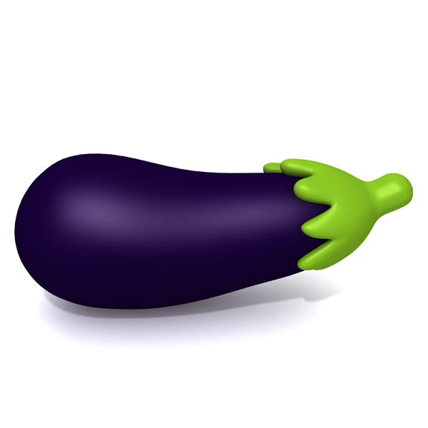 eggplant 3D Model .c4d .max .obj .3ds .fbx .stl .blend 