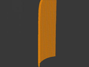 advertising banner flag collection 3D-Modell