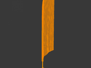 advertising banner flag collection 3D-Modell