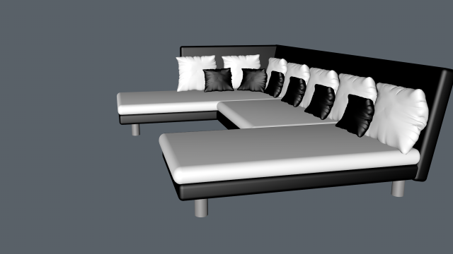 sofa 3D Модель .c4d .max .obj .3ds .fbx .stl .blend 