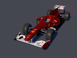 f1 ferrari c4d  obj  lwo  mtj 3D Model