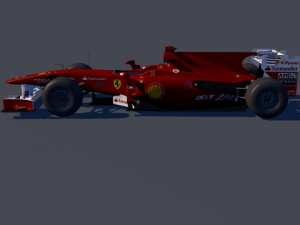 f1 ferrari c4d  obj  lwo  mtj Model 3D
