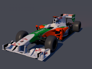 f1 force india  c4d  obj  lwo  mtj 3D मॉडल