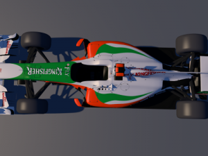 f1 force india  c4d  obj  lwo  mtj 3D Model