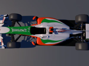 f1 force india  c4d  obj  lwo  mtj 3D Model