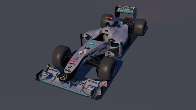 f1 mercedes c4d obj lwo mtj Model 3D .c4d .max .obj .3ds .fbx .stl .blend
