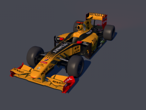 f1 renault c4d  obj  mtl lwo Modèle 3D