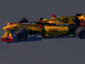 f1 renault c4d  obj  mtl lwo 3D Model
