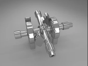 C 샤프트 3D 모델