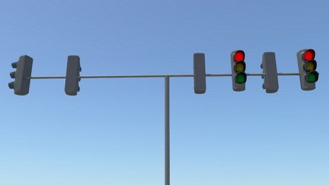 traffic light Model 3D .c4d .max .obj .3ds .fbx .stl .blend